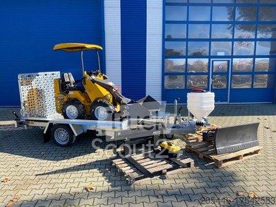Mini-Radlader mit Tieflader +Winterpaket Berger Kraus BK360SW Mini-Radlader Briggs & Stratton Ausstellungsmaschine
