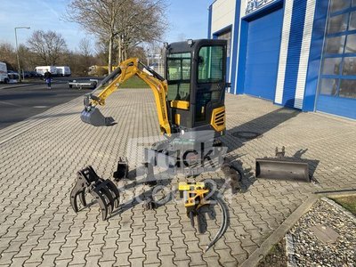 Minibagger mit großem Zubehörpaket Berger Kraus BK950KS mit Kabine und Schwenkarm Ausstellungsmaschine