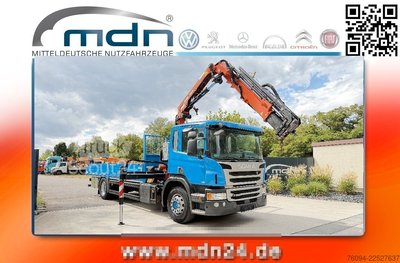 LKW mit Pritsche (offen) SCANIA P250 4x2 Pritsche KRAN 14m 5./6. Steuerkre FUNK gebraucht