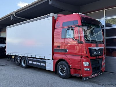 LKW mit Pritsche & Plane MAN TGX 26.480 XXL Euro6Retarder 7,28m Festaufbau! gebraucht