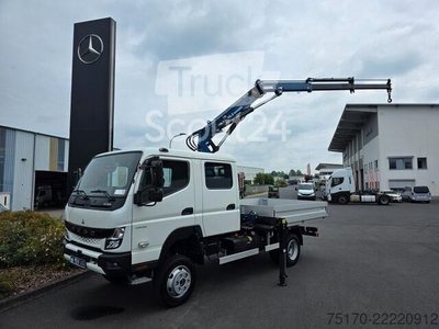 Pritschenwagen Doppelkabine Fuso Mitsubishi Canter 6C18D DoKa 4x4 Kran Atlas 65.2 gebraucht