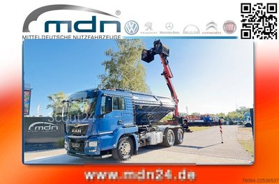 Kipper LKW MAN TGS 26.510 6x4 Kipper Bordmatik KRAN 14m FUNK gebraucht