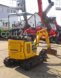 Minibagger Komatsu PC 14 R - 3HS * 2x Löffel * * Vorführm * gebraucht