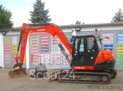 Kompaktbagger Kubota KX080-4a2 * 2x Löffel * * AIRCONDITION * gebraucht