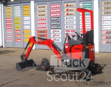 Microbagger Bobcat E 10 * 2x Löffel * * Verstellfahrwerk * gebraucht