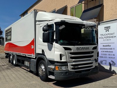 LKW mit Getränkeaufbau SCANIA P320/Lenk-Lift/Kamera/LBW/aus.1Hand/3-instock gebraucht