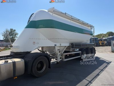 Siloauflieger Feldbinder EUT 37.3 Liftachse 2 Kammer 37 cbm Scheibenbremse gebraucht