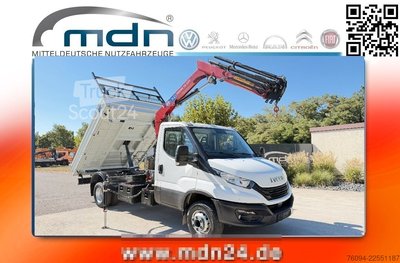 Transporter mit Kipper IVECO Daily 72-180 Meiller Kipper Kran 10m FUNK AHK gebraucht