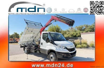 Autokranwagen IVECO Daily 72-180 Meiller Kipper Kran 10m FUNK AHK gebraucht