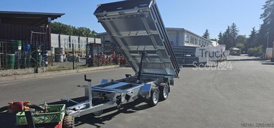 Dreiseitenkipper Anhänger HUMBAUR HTK3500.31 mit Stahl schwarz neu