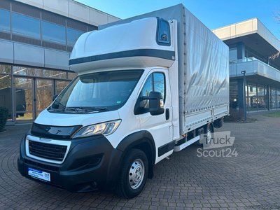 Transporter mit Pritsche & Plane PEUGEOT Boxer 2,0 HDI Maxi XXL 4.800mm *MOTORSCHADEN* gebraucht