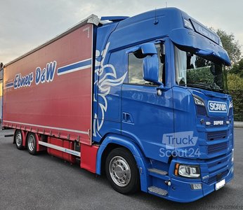 LKW mit Pritsche & Plane Scania S500 6x2 JUMBO gebraucht