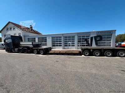 Tieflader-Sattelauflieger GOLDHOFER STHP-XLE-2+4 Baggerbett ausziehbar gebraucht