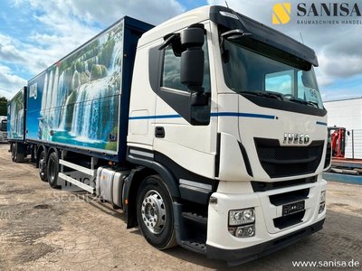 LKW mit Getränkeaufbau IVECO Stralis AS260S42/2x LBW/Schwenkwand/Krone Anhäng gebraucht