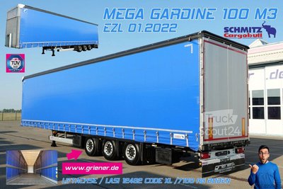 Auflieger mit Pritsche & Plane SCHMITZ CARGOBULL SCS 24 /MEGA /LASI 12642 XL /LIFT /2,85 -3,05 gebraucht
