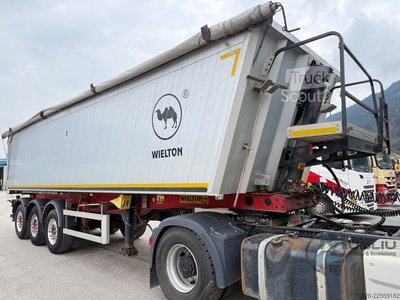 Kipper Auflieger WIELTON NW-3 45m  Kipper Muldenkipper Getreide Liftachse gebraucht