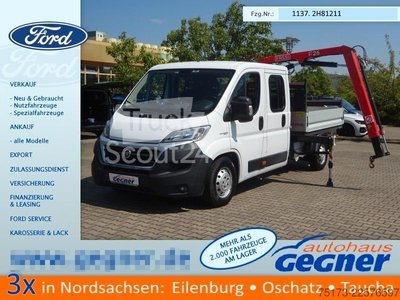 Pritschenwagen FIAT Ducato Maxi Doka Pritsche Fassi Ladekran gebraucht