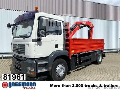 LKW mit Pritsche (offen) MAN TGA 18.400 4x2 BL Pritsche Heckkran PM17523 gebraucht