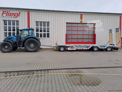Tieflader Anhänger Fliegl Tiefladeanhänger mit gerader Plattform neu