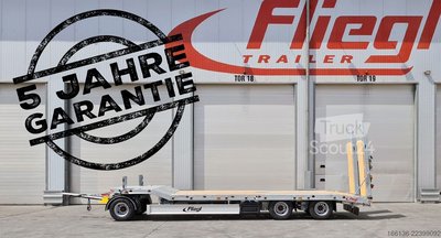 Tieflader Anhänger Fliegl Tiefladeanhänger DTS 300 Parabel/FH 6,5m neu