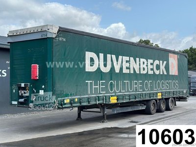 Auflieger mit Pritsche & Plane SCHMITZ CARGOBULL SCB*S3T MegaTrailer Curtainsider Edscha-Verdeck gebraucht