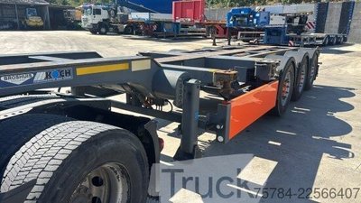 Auflieger-Wechselfahrgestell BROSHUIS 2X20 1X40 CONTAINER LIFTACHSE SUPER ZUSTAND TÜV NEU MIETKAUF gebraucht
