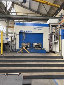 Milling machine centers BURKHARDT & WEBER MCX 750HVP+T