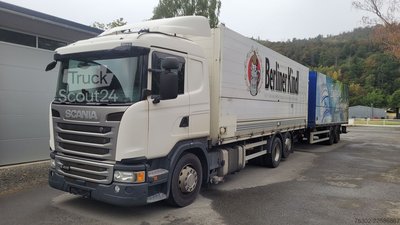 LKW mit Getränkeaufbau SCANIA G 410 LBW Lift Lenkachse Orten Anhänger gebraucht