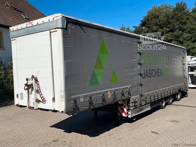 Tieflader-Sattelauflieger FLIEGL SDS410 Tieflader Gardine Jumbo Plane Lenkachse gebraucht