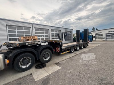 Tieflader-Sattelauflieger GOLDHOFER STZ-MPA-4-55/80 A 12 t Achsen 1500 mm  Sattelhöh gebraucht