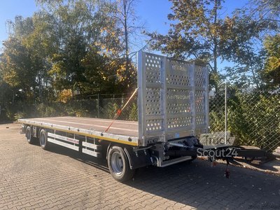 Anhänger mit offener Pritsche Möslein T 3 Plato 9 m  3 Achs Jumbo- Plato- Anhänger 9 m, Mega neu