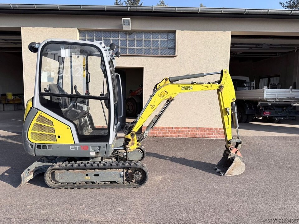 Minibagger WACKER Neuson ET18 Löffel Packet + Abbruch Hammer gebraucht