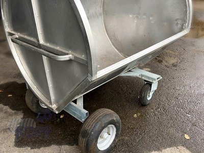 Sonstige Stallkuli Copmakt Edelstahlwanne mit Euroaufnahme Sonstige Stalltechnik