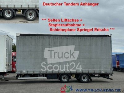 Anhänger mit Pritsche & Plane  RUFA Liftachse + Stapleraufnahme +Schiebeplane gebraucht