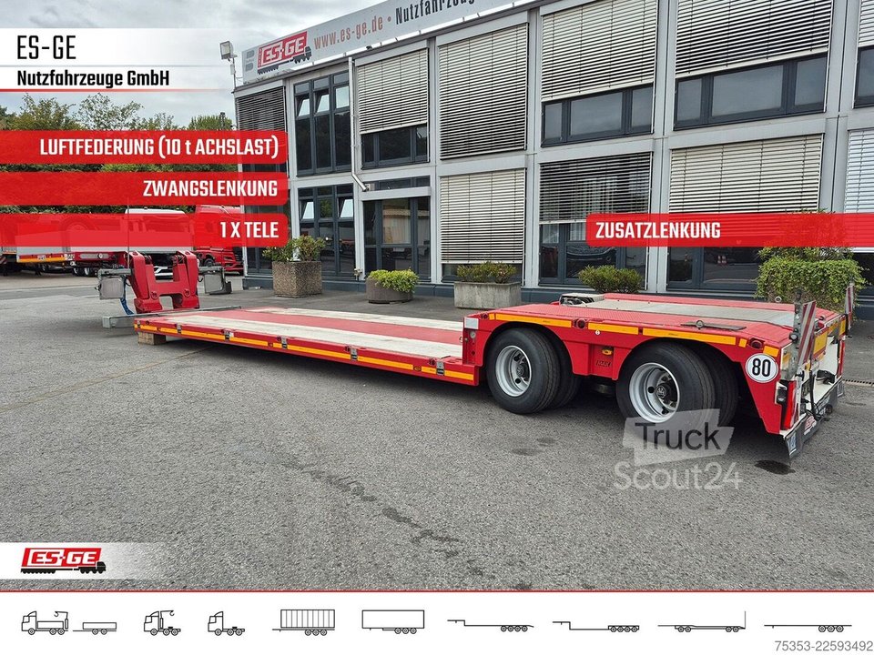 Tieflader-Sattelauflieger FAYMONVILLE MAX Trailer MAX510 Tiefbett 2x10 t gebraucht