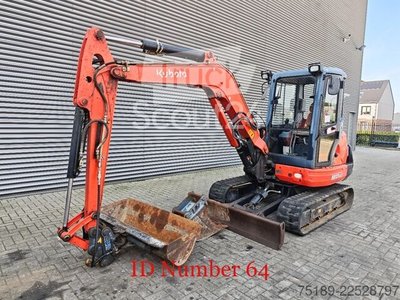 Minibagger Kubota KX 121-3 2 Buckets 2 Pieces! gebraucht