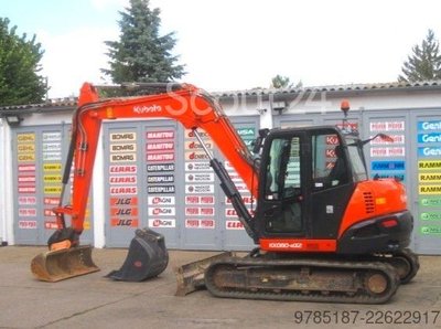 Minibagger KUBOTA KX080-4a2 * 2x Löffel * * AIRCONDITION * gebraucht
