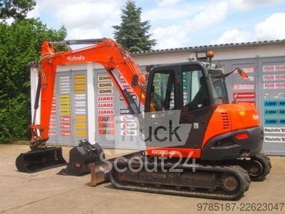 Minibagger KUBOTA KX080-4a ** 2x Löffel ** gebraucht