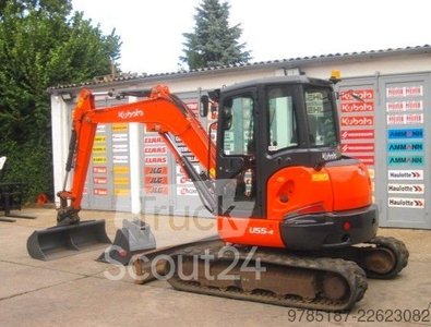 Minibagger KUBOTA U55-4 * 2x Löffel * gebraucht