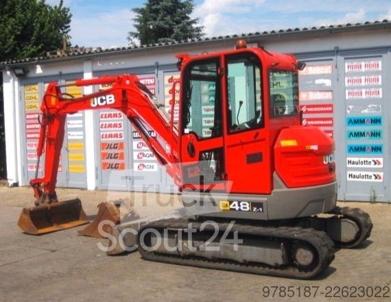 Minibagger JCB 48z-1 * 2x Löffel * gebraucht