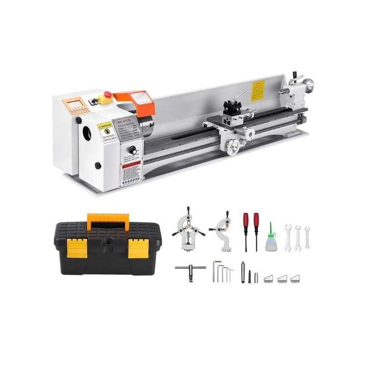 NEU✅ Metalldrehmaschine 22x100cm Tischdrehmaschine 1250W Auto