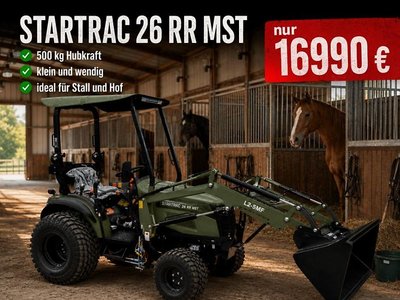 Startrac 26 * Frontlader * Euro Aufnahme * Rasenbereifung * Nato Grün Kleintraktor NEU mit Mitsubishi Motor 26 PS Garant