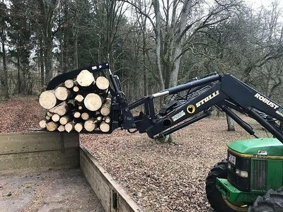 Stammgreifer | Niederhalter | Holzgreifer | Palettengabel | XXL
