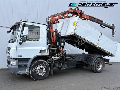 Dreiseitenkipper LKW DAF CF 75 FA 360 Meiller + Terex TLC 105 gebraucht