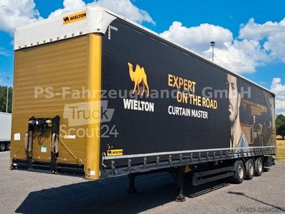 Auflieger mit Pritsche & Plane WIELTON Curtain *MEGA*NS3KM4*SAF*LiftA 3x vorhanden gebraucht