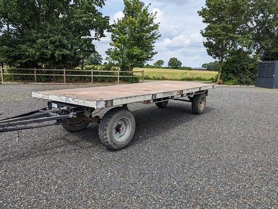 Ballentransportanhänger / Flachwagen gebraucht Fa. Jünger