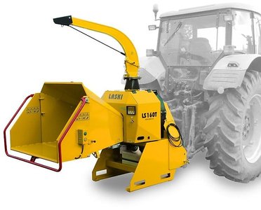 Häcksler "LASKI LS-160 T" zum Dreipunkt-Anbau mit Zapfwellenantrieb, bis 16 cm Aststärke: Zapfwellen-Häcksler für den Pr