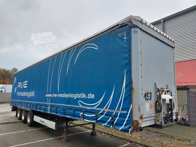Auflieger mit Pritsche & Plane KRONE SD Paper Liner-BPW-Alu-Edscha gebraucht