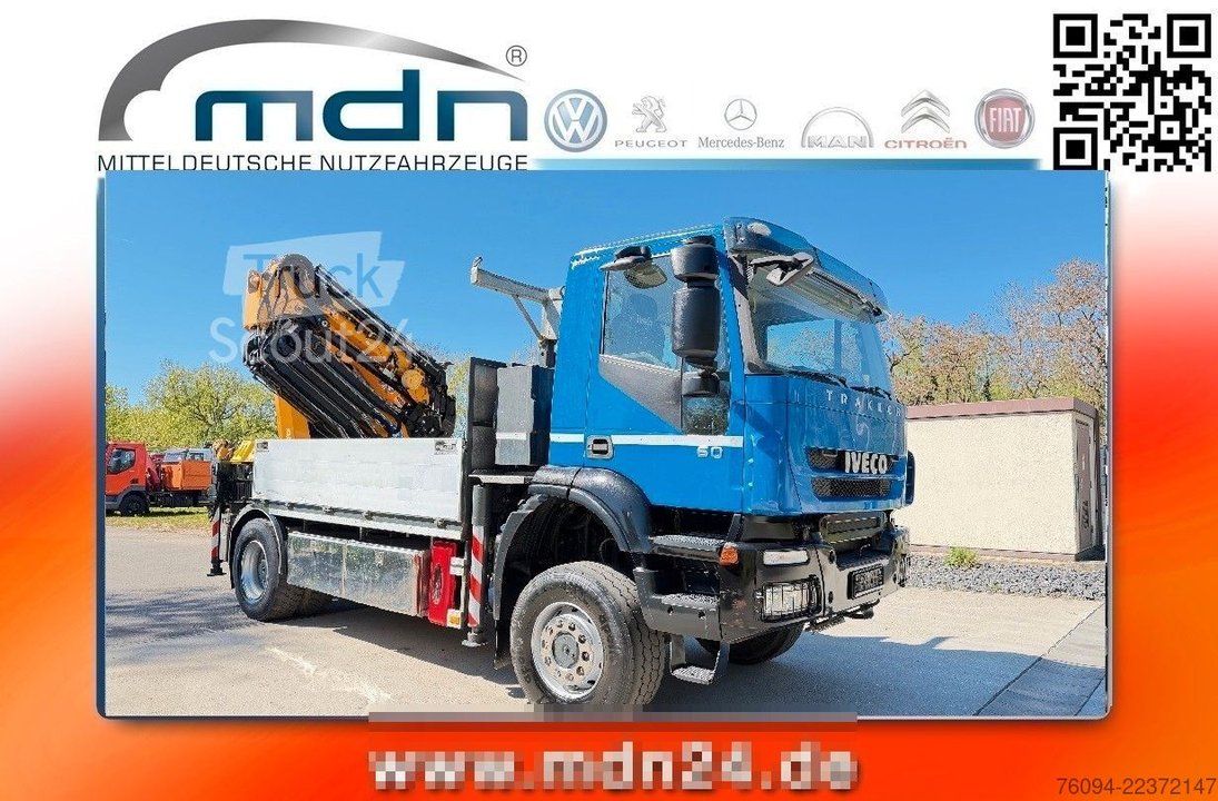Autokran IVECO Trakker 360 4x4 Pritsche Kran 27m AHK gebraucht