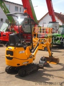 Minibagger JCB 8008 * 2x Löffel * * Verstellfahrwerk * gebraucht